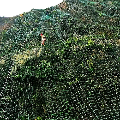 植物攀爬网爬藤网山体护山挂网钢塑土工格栅