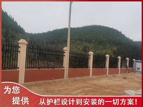 定制方管围墙栏杆 增城学校烤漆护栏