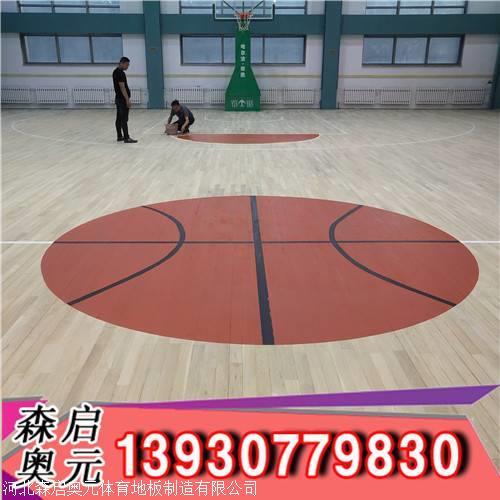 达标的篮球场木地板是什么材质的
