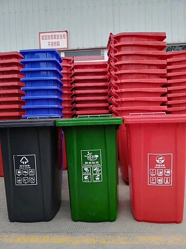 太原240l塑料垃圾桶户外环卫物业垃圾箱