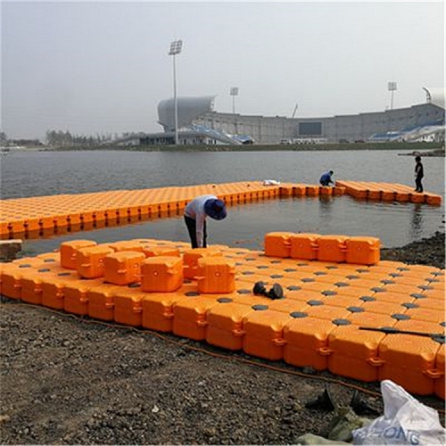 工厂现货pe塑料浮箱平台 浮筒 浮桥浮体