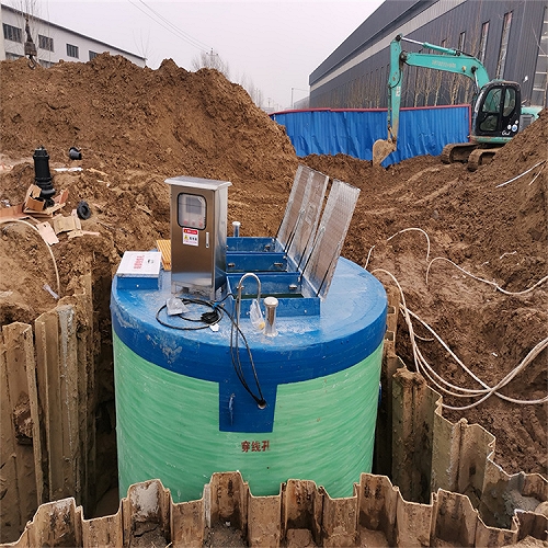 智能玻璃钢一体化泵站GRP筒体污水提升