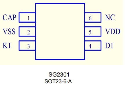 LED触摸IC-SG2301-B8B1